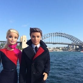 QANTAS CELEBRATES 95th BIRTHDAY WITH BARBIE AND KEN QANTAS CELEBRATES 95th BIRTHDAY WITH BARBIE AND KEN
